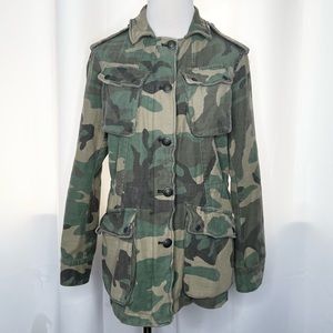 FREE PEOPLE Not Your Brother’s Camo Surplus Jacket